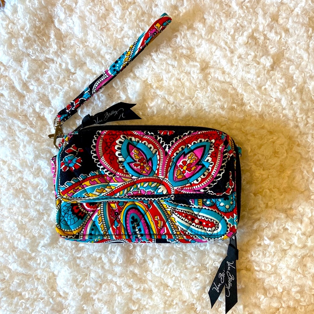 Vera Bradley Parisian Paisley Smartphone Wallet / Wristlet, NWOT